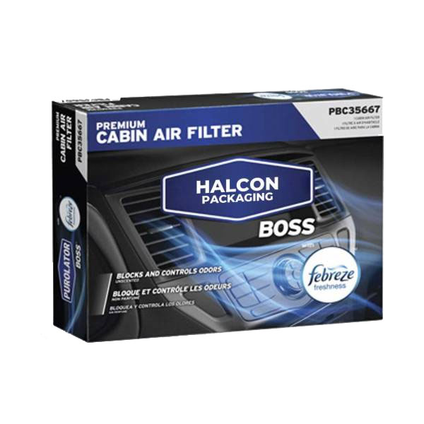 Automotive air filter carton